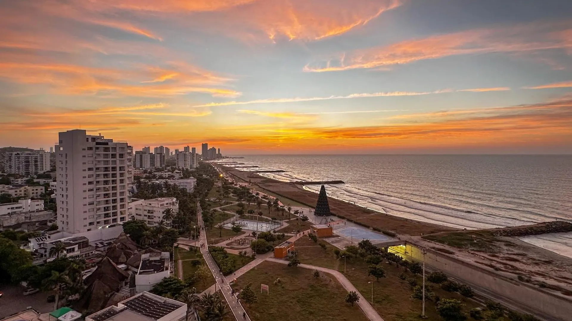 Panoramic Oceanview Loft Near Beach & Airport Cartagena 0*,  Kolumbie